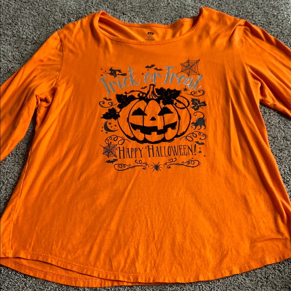 Orange Halloween Graphic Tee